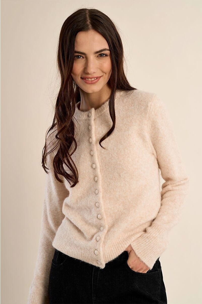 MOLLY BRACKEN Gilet manches longues col rond