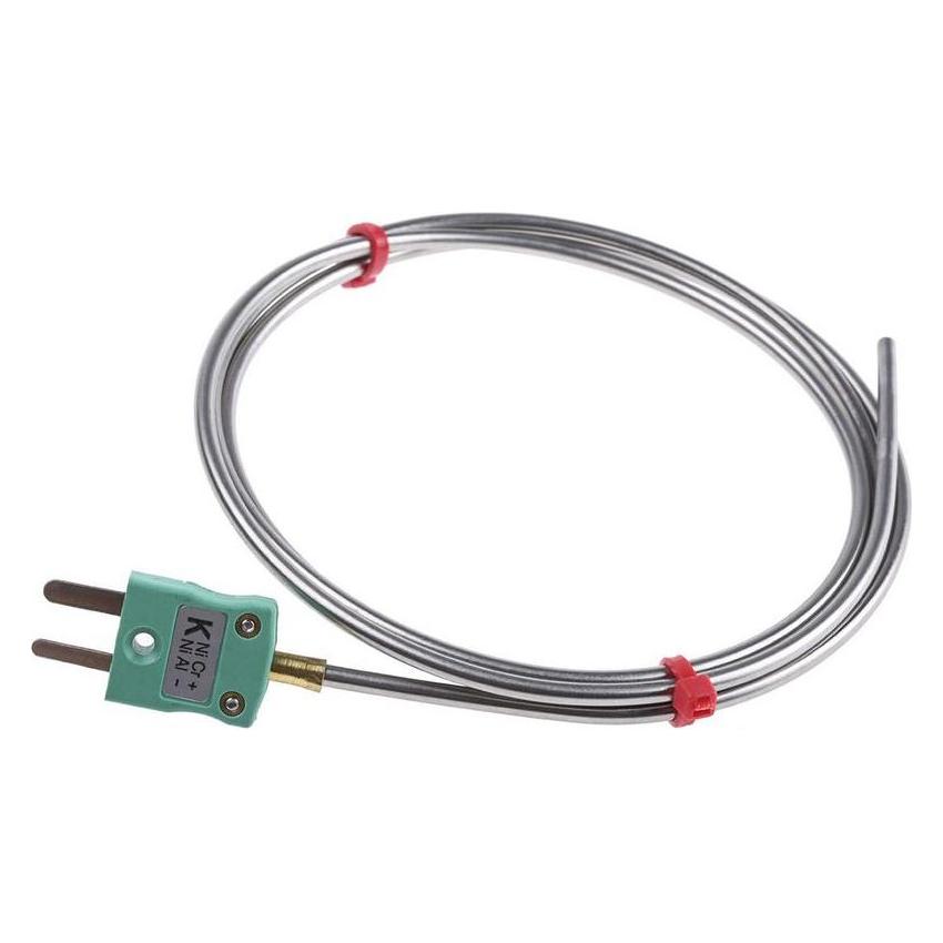 RS PRO K insulated thermocouple w/plug,3x1000mm (7877787)