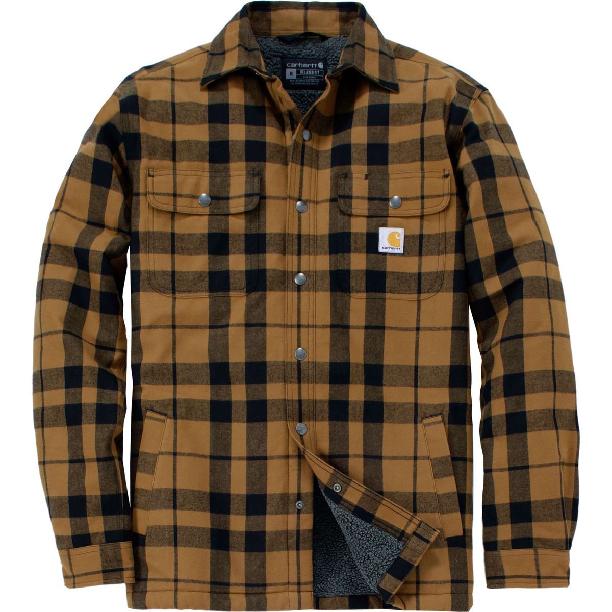 Carhartt Hubbard Plaid Shirt Jac carhartt brown (BRN) L REG 107017-BRNLREG