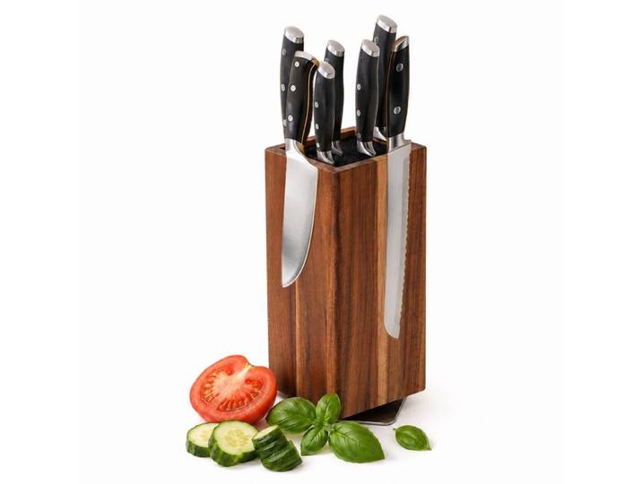 Relaxdays Bloc magnétique couteaux, insert brosses