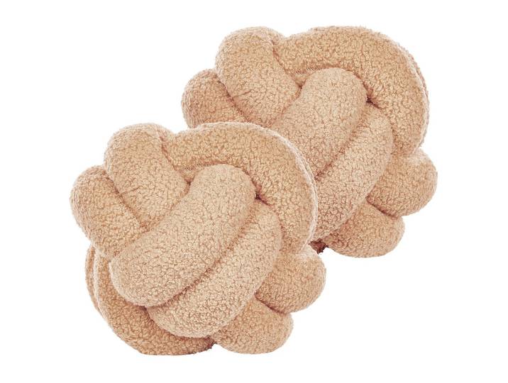 DEKOKISSEN 2er-Set Hellbeige 19/19 cm Malni