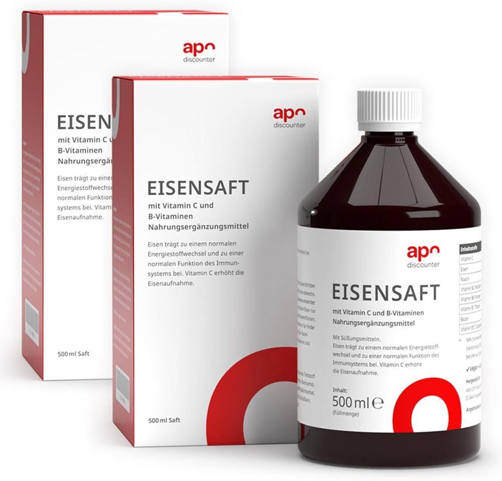 Eisensaft mit Vitamin B und C von apodiscounter