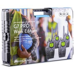 Midland Work Edition Set 4x G7 Pro C1090.19 PMR-Handfunkgerät 4er Set