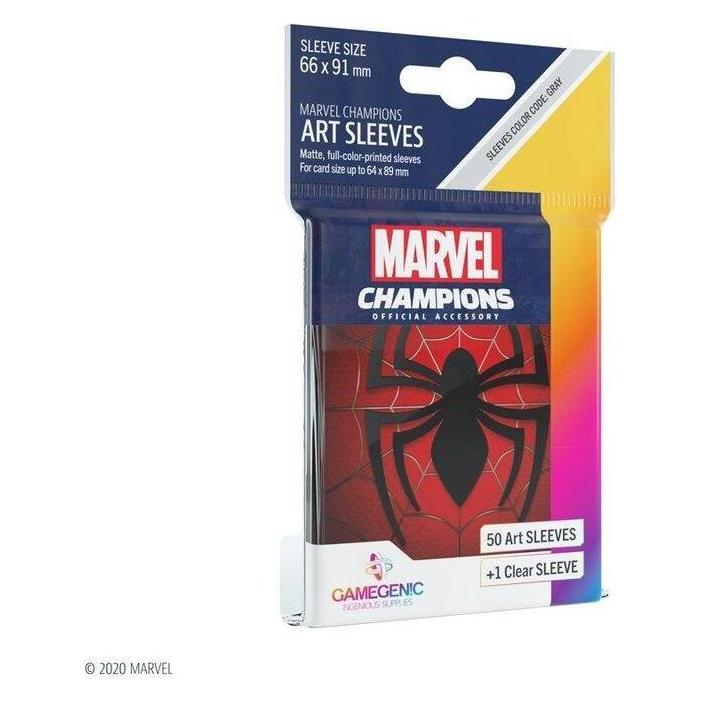 Gamegenic GGS10093ML - Marvel Champions Art Hüllen - Spider-Man (50+1 Hüllen) (2000402)