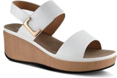 Women's Spelta Platform Sandal by Patrizia by Spring Step in White (Size 37 M)