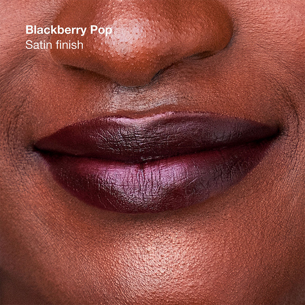 Clinique Pop Longwear Satin barra de labios #Blackberry Pop