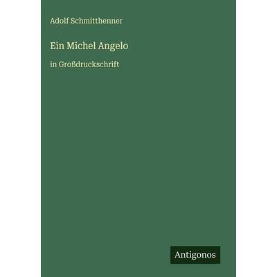 Ein Michel Angelo, Gebundene Ausgabe von Adolf Schmitthenner, Antigonos Verlag, 978-3-566-03711-6