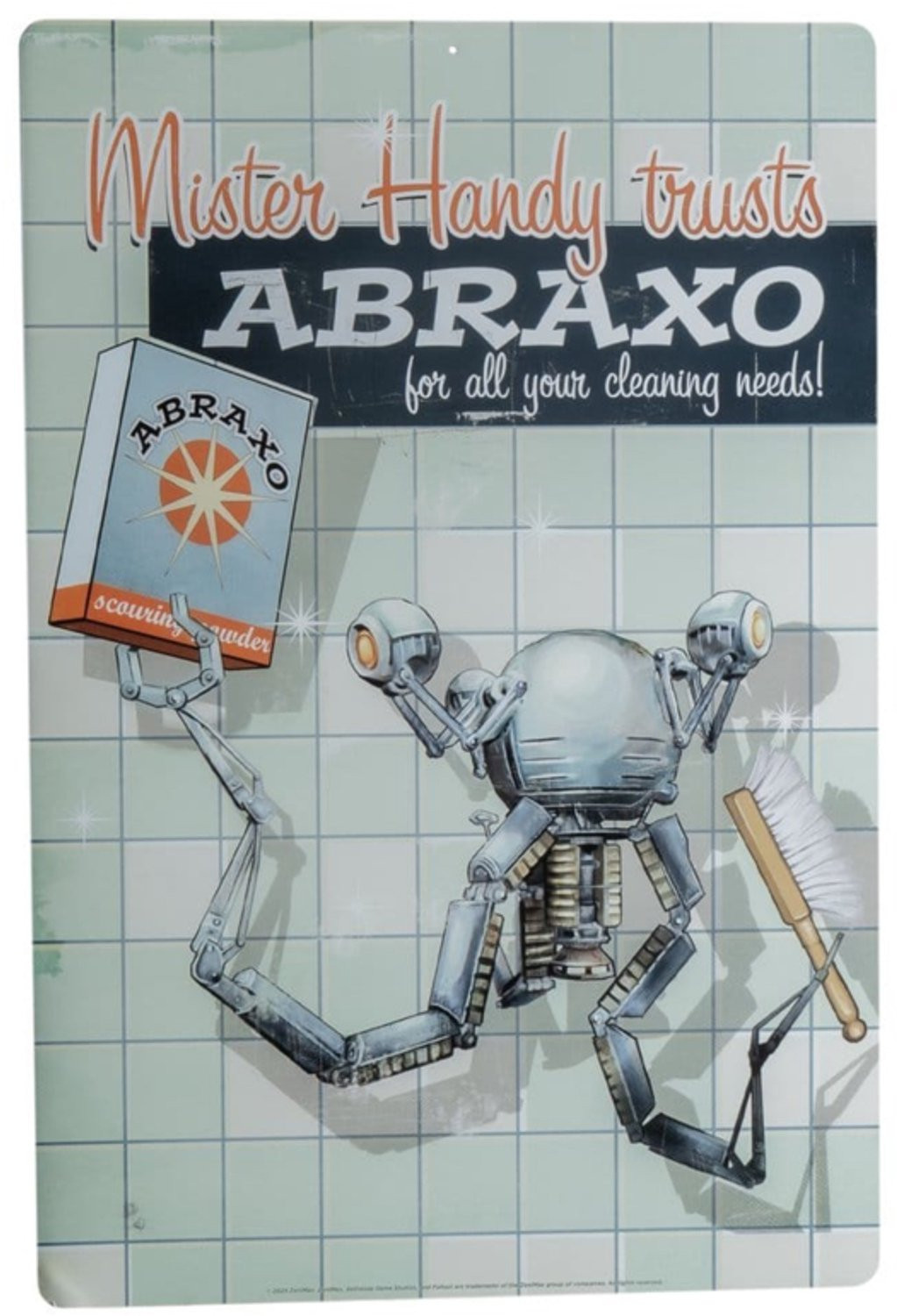 Fallout Metal Sign Mr. Handy