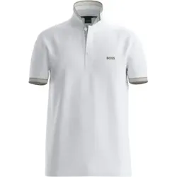 BOSS für Herren. 50469055 Weißes Paddy-Poloshirt (S), Lässig, Baumwolle, Kurzarm