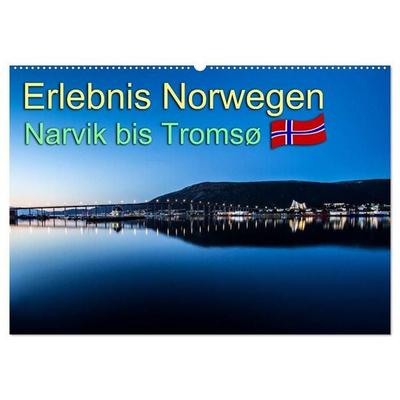 Erlebnis Norwegen: Narvik bis Tromsø (Wandkalender 2027 DIN A2 quer), CALVENDO Monatskalender