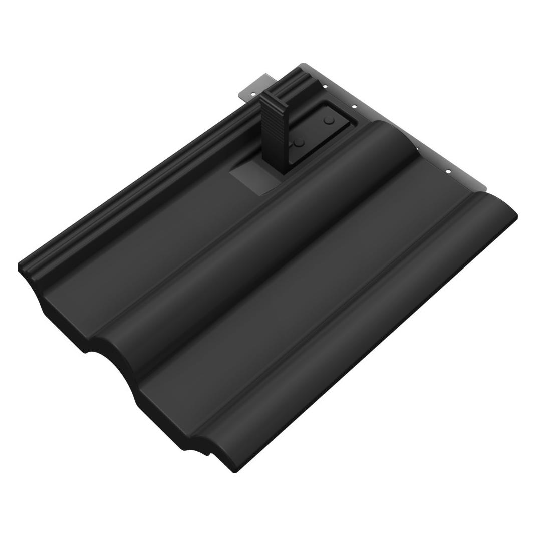 Slrack Delta Platte passend für Frankfurter Pfanne, Anthrazit RAL 7016 (Solaranlage Montagematerial) (11550-01)