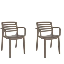 Sesseln Wind garbar Kunststoff Grau (2er Set)