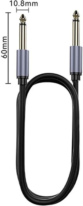 INF 6,5 mm auf 6,5 mm Mono Audiokabel mit Abschirmung – Ideal für Mischpulte, Gitarren und Keyboards 2 m