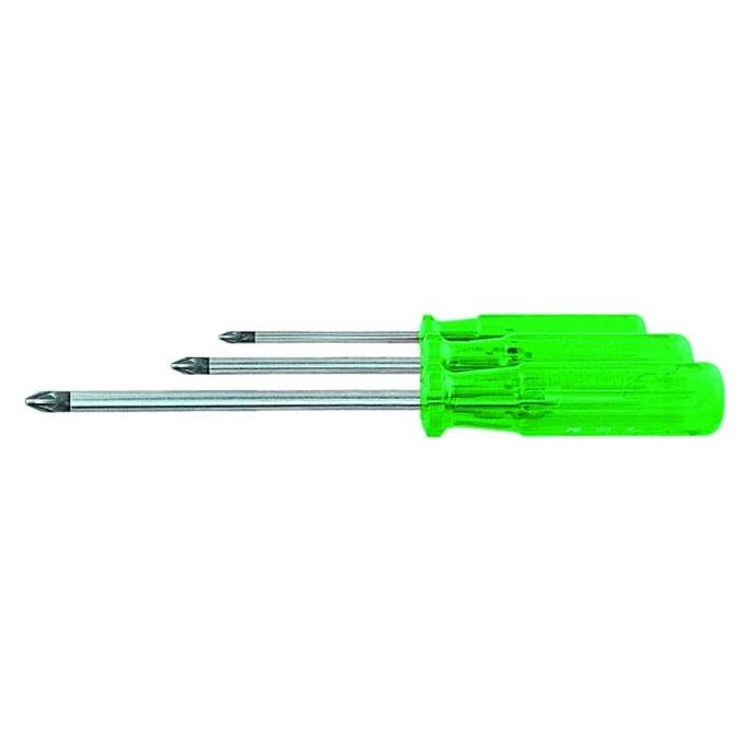 PB Swiss Tools Pozidriv-Schraubendreher-Satz, mit Kunststoffheft, 7-teilig (Pozidriv-Kreuzschlitz (PZ)) (PB 1432)