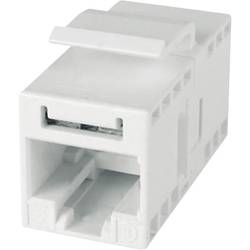 Telegärtner 100023168 RJ45 Doppelkupplung, ungeschirmt 100023168 RJ45 Kupplungsgehäuse Weiß 1 St.