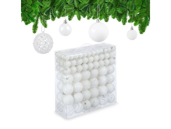Relaxdays 150x boules de Noël