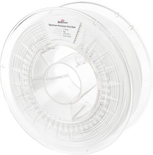 Spectrum Filaments 80235 PLA MATT Filament PLA Matt Matt 1.75mm 1000g polar white, Weiß (matt) 1St.
