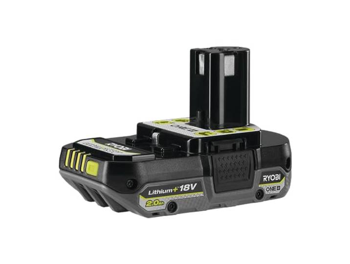 RYOBI Batterie 18V One+ Lithium+ 2\,0 Ah RB1820C IntelliCell Compacte Technologie IntelliCell surveillant chaque cellule\, autonomie maximisée à chaque charge\, plus de 200 outils compatibles
