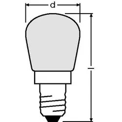 SPC.T26/57 FR 25W 230V E14 FS1