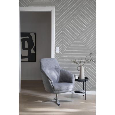 Fototapete MARBURG "Graphic", grau, B:2,12m L:2,7m, Vlies, Tapeten, Kacheln moderne Tapete für Wohnzimmer Schlafzimmer Küche