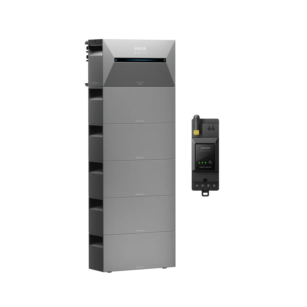 Anker SOLIX Solarbank 2E1600 Plus & 5*BP 1600 mit Smart Meter 9501931449483