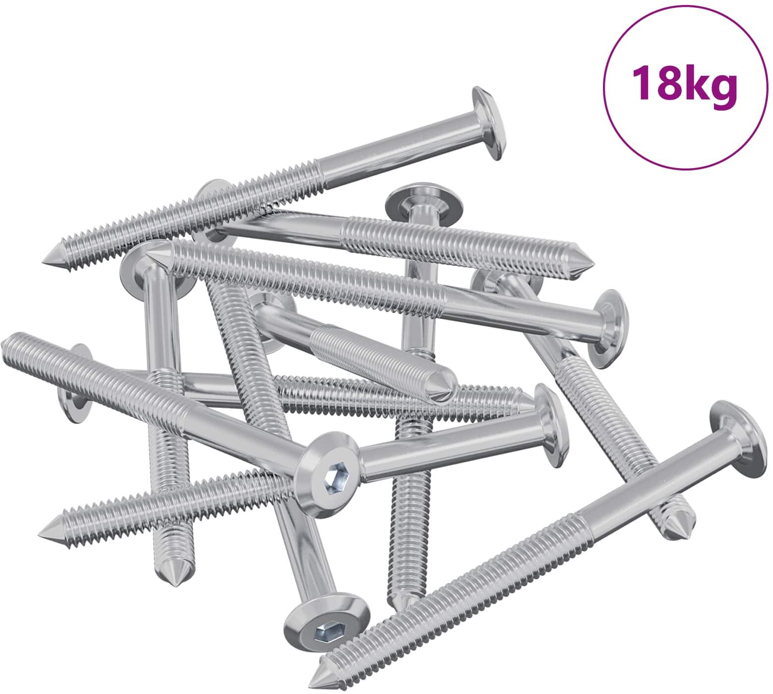 vidaXL Vis pour meubles 1400 pc Argenté Acier