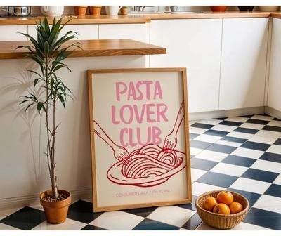 Uplifted Finds Artisan Aperitivo Canvas   Cin Cin Cheers & Pasta Lovers Club Prints   Executive Kitchen & Bistro Sanctuary Decor tl1302 50 X 75 Cm No Frame