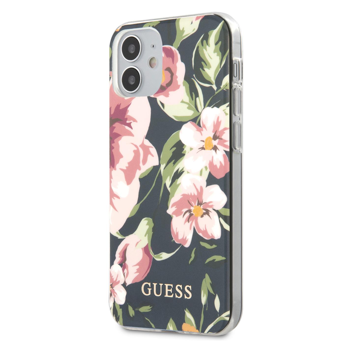 Guess Hard Cover Flower (Apple iPhone 12 mini) (GUHCP12SIMLFL03)