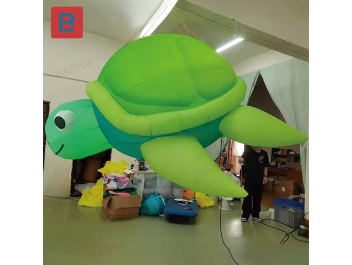 Tartarugaises gonflables, modèles d'air à base d'animaux avec souffleurs, accessoires de décoration carrés et de centre commercial qui peuvent être accrochés