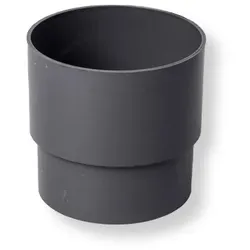 Rohrverbinder DN 80/80 zum Kleben dunkelgrau