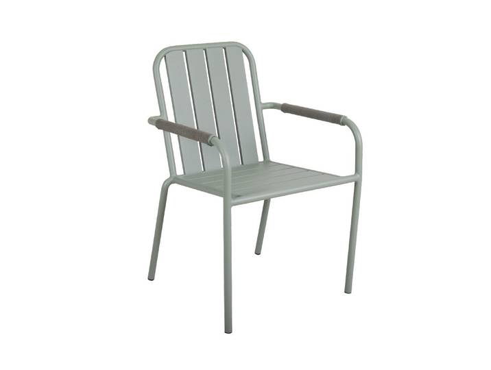 Brafab Innes Gartenstuhl mit Armlehnen Aluminium/Rope stapelbar