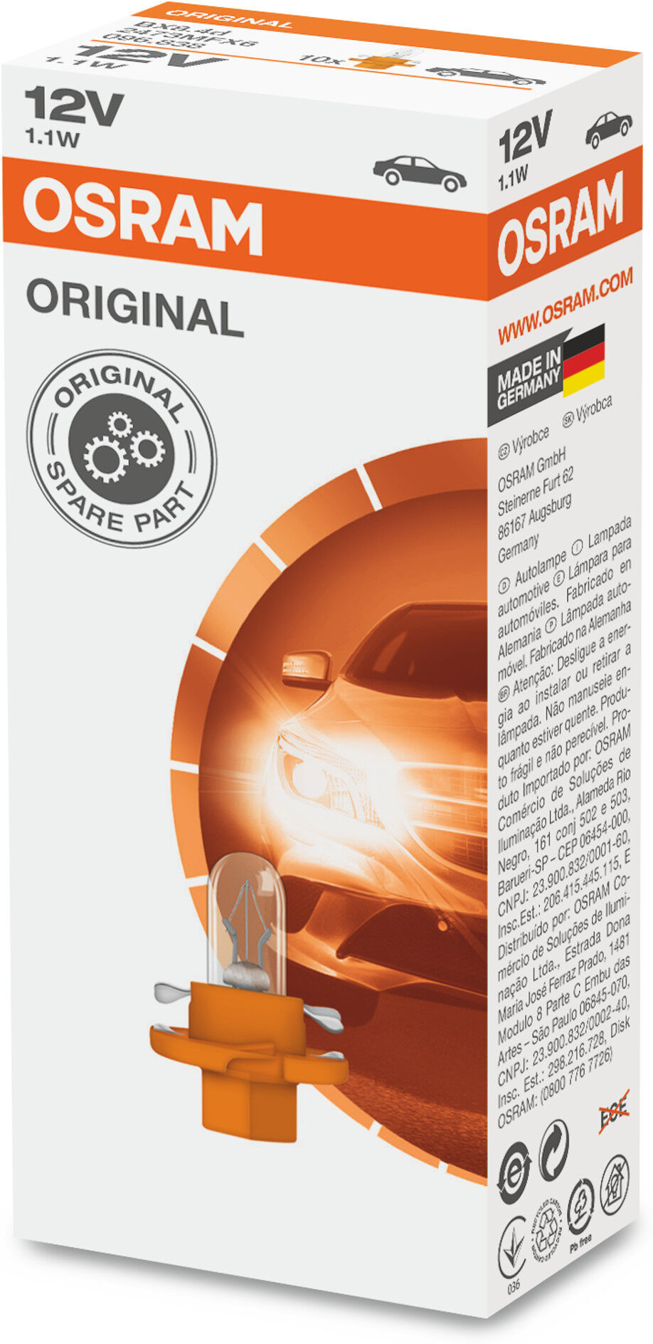 Osram Glühlampe, Instrumentenbeleuchtung 2473mfx6