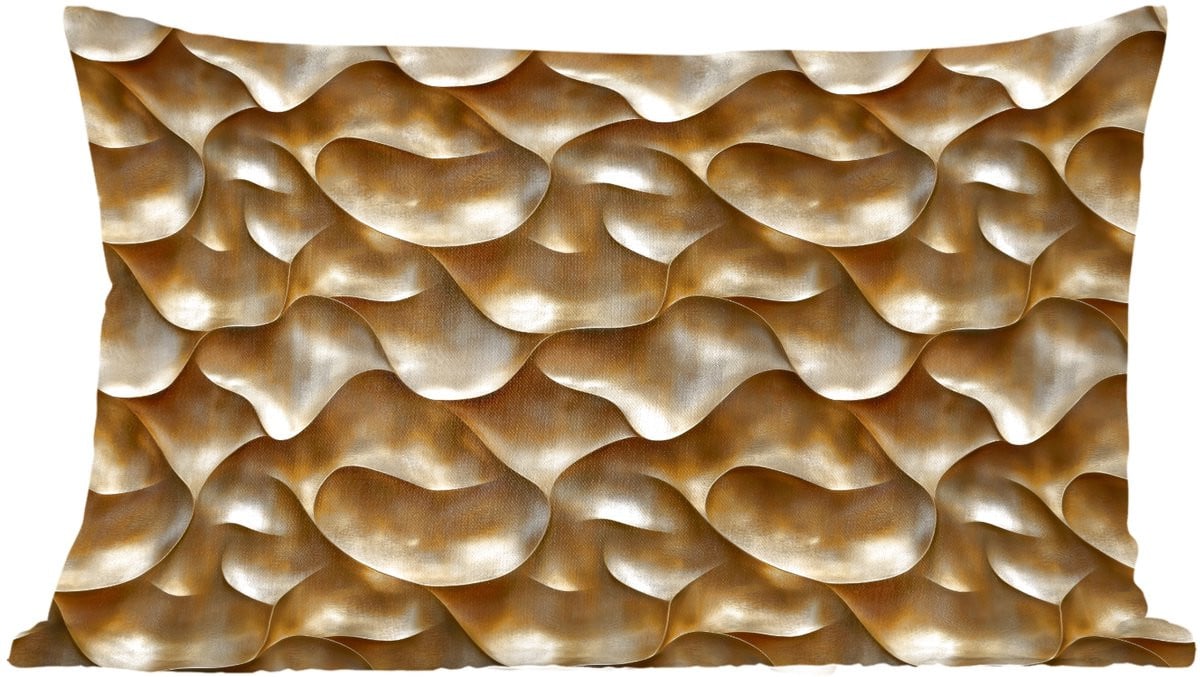 PillowMonkey Sierkussen Abstract Antiek Goud 60 x 40 cm