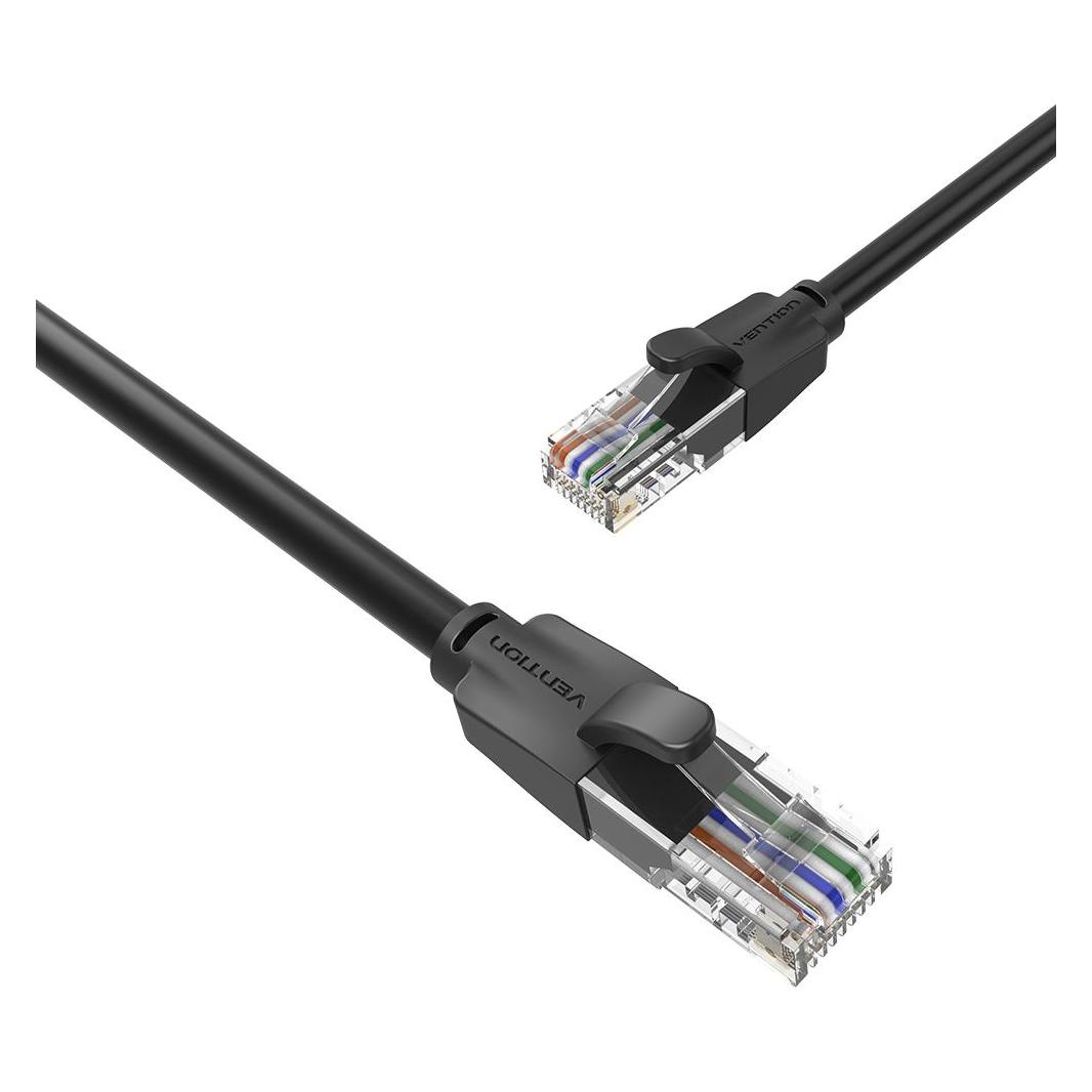 Vention UTP Category 6 Network Cable IBEBD 0.5m Black (CAT6, 0.50 m) (IBEBD)