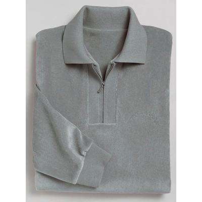 Sweatshirt CATAMARAN, Herren, Gr. 48/50, grau (silbergrau), 80% Baumwolle, 20% Polyester, unifarben, Sweatshirts Sweatshirt