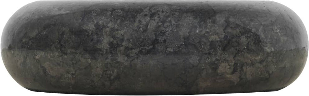 Belfry Bathroom Ejvind 157mm L Marble Circular Countertop Basin Sink Black