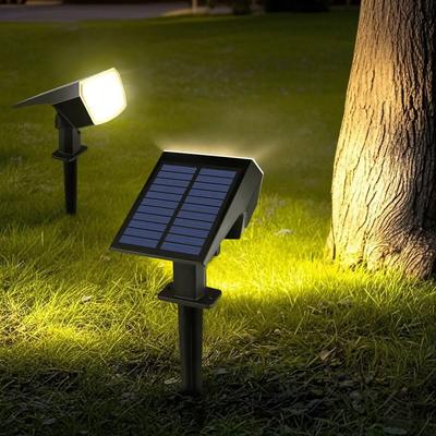 Uplifted Finds Solar Outdoor Spotlight   IP65 Waterproof LED Garden Landscape Light For Driveway, Patio & Walkway white
