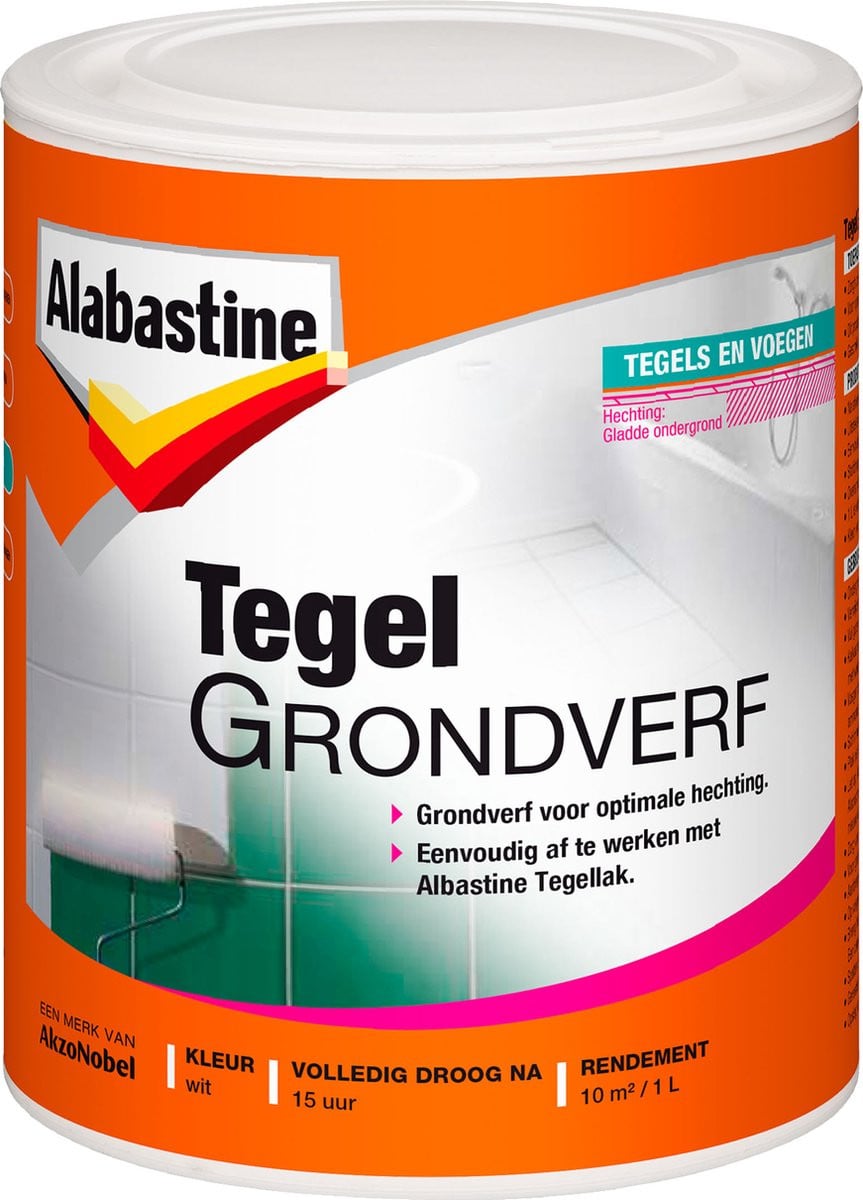 Alabastine Tegel Grondverf Wit 1 L