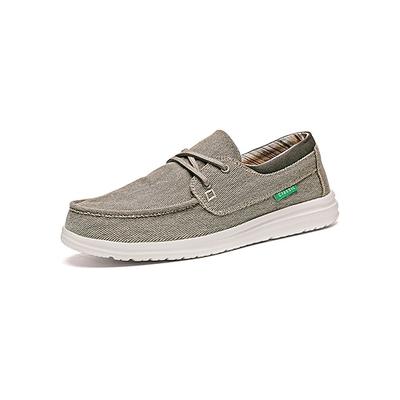 Beige Herren-Slipper – lässige Schuhe für Insel und Kreuzfahrt, leichte und bequeme Sommerschuhe, ideal für Reisen und Resorts