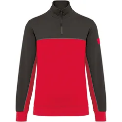 Kariban, Arbeitsoberteil, Nachhaltiges Sweatshirt mit Reissverschlusskragen (XXL)