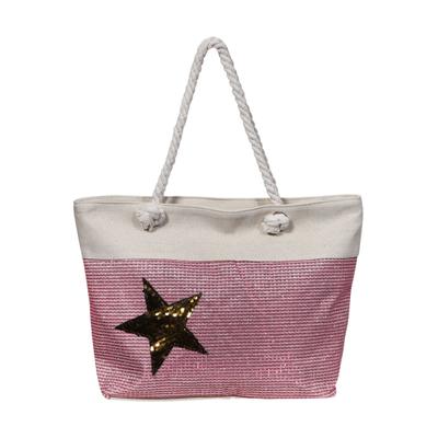 Strandtasche CHAM CHAM "Damen Handtasche aus Textil, 46x32x13cm", Damen, gelb, Textil, Taschen Strandtasche