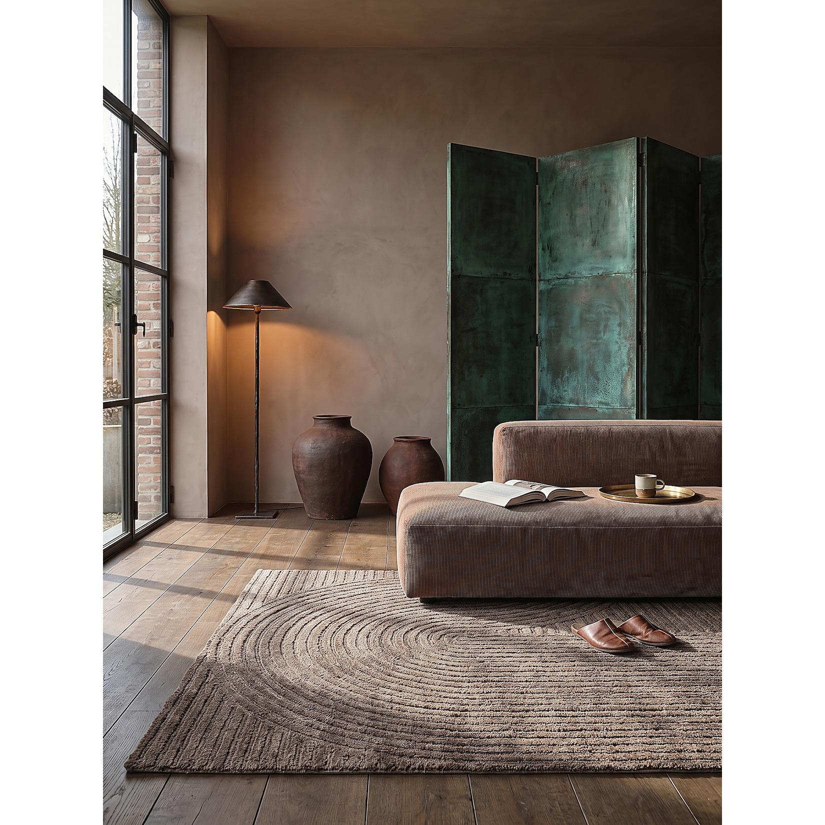 Teppich Pflegeleicht Braun 240x340 cm - CETINA Kadima Design