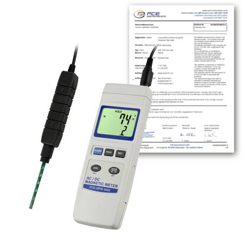 PCE Instruments PCE-MFM 3000-ICA Magnetfeld Analysegerät mit Datenloggerfunktion