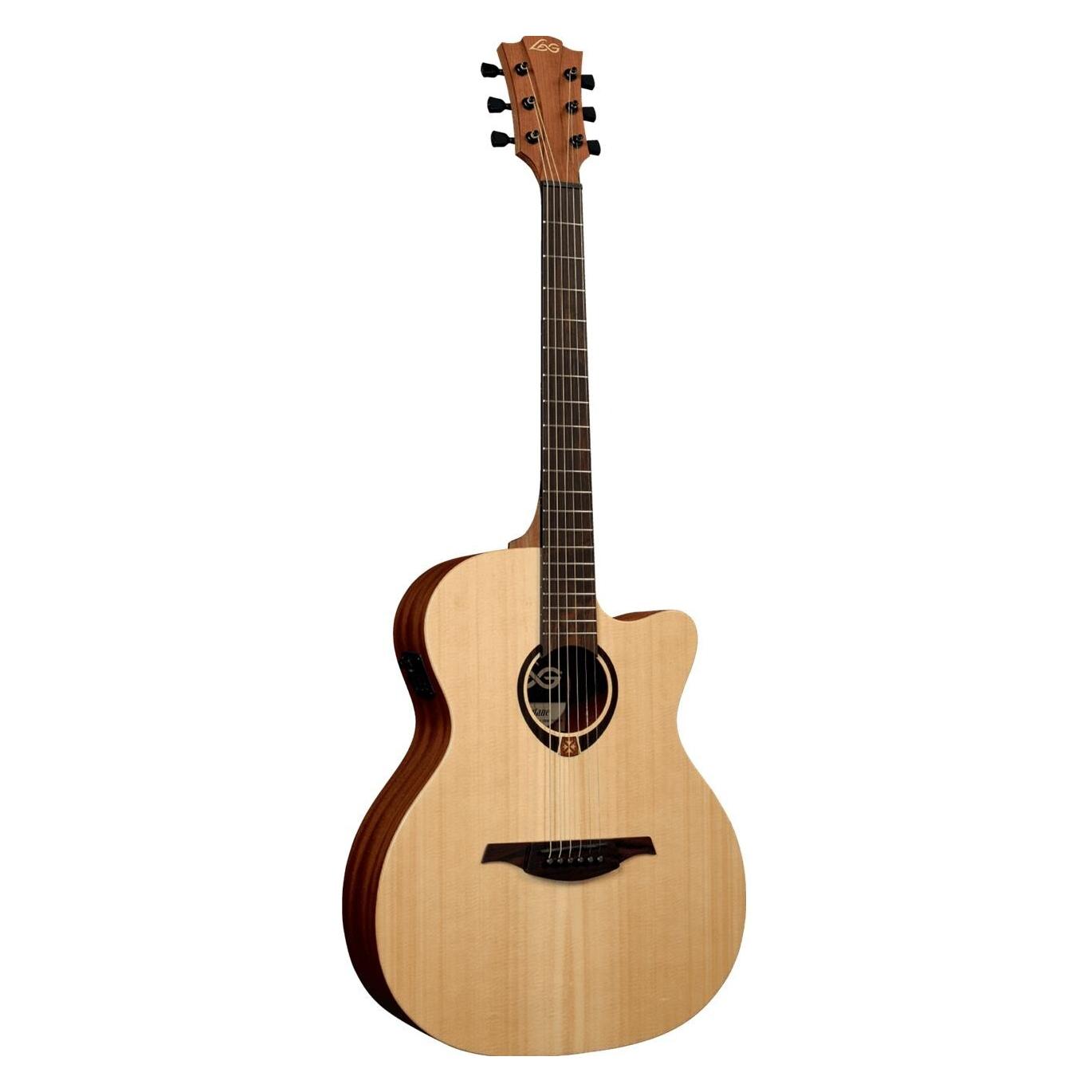 Lâg Guitars LÂG Tramontane T70A Auditorium (Westerngitarre, Ahorn, Brownwood, Graphite, Mahagoni, Sitka Fichte) (GLA T70A-NAT)