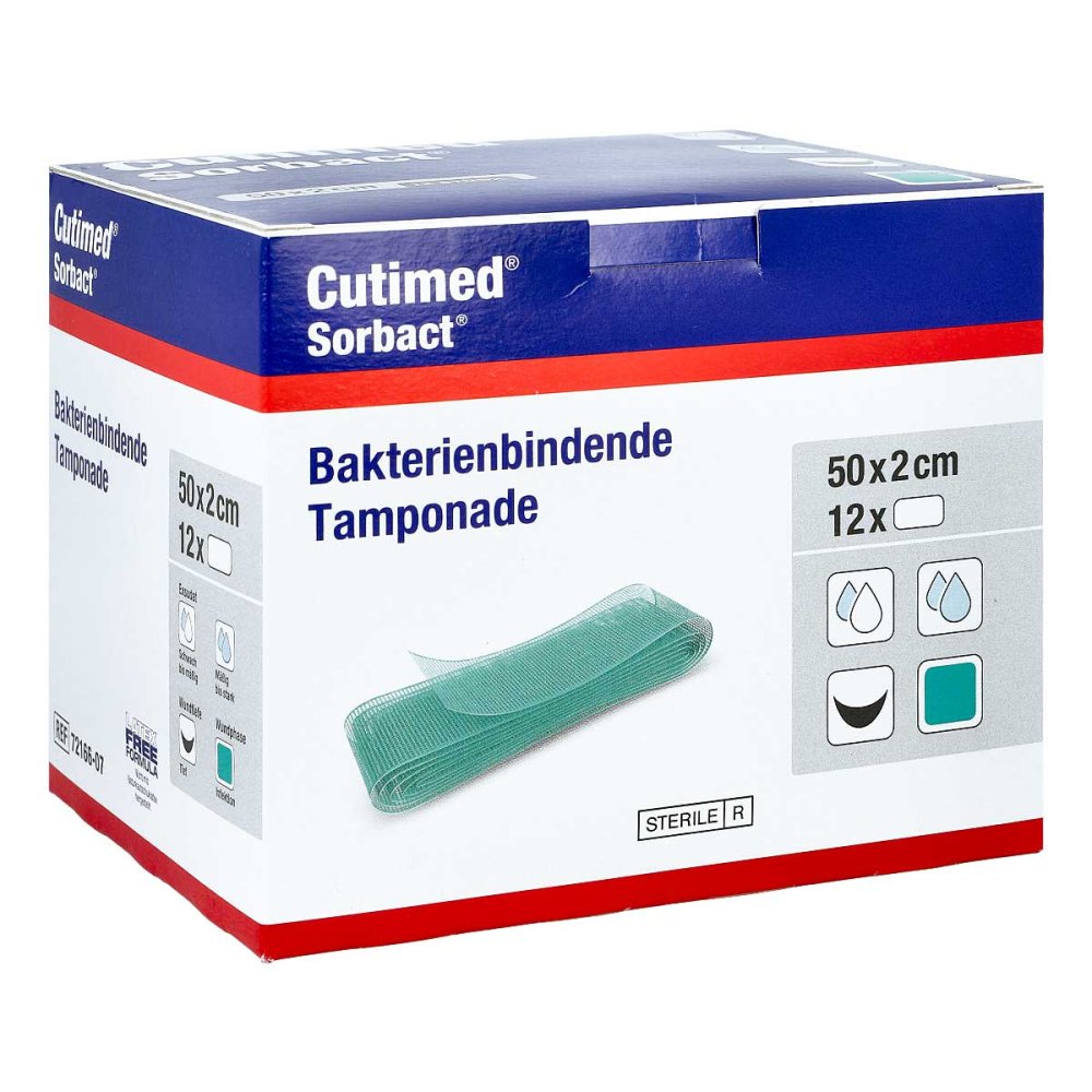BSN medical GmbH Cutimed Sorbact Tamponaden 2x50 cm 15657668