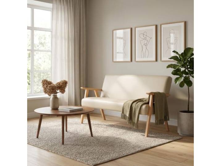 Family Meble Sofa Soler Boston, 2-Sitzer – Beige – 0