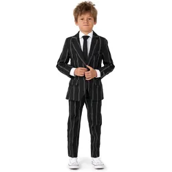 OppoSuits SuitMeister Boys Glow in the Dark Nadelstreifen Anzug für Kinder (158, 164, 170, 176)