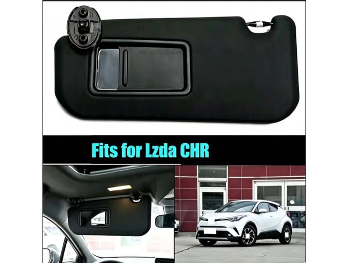 Pare-soleil de voiture noir pour Toyota Izda/CHR, pare-soleil latéral avec miroir, couverture pare-soleil intérieur