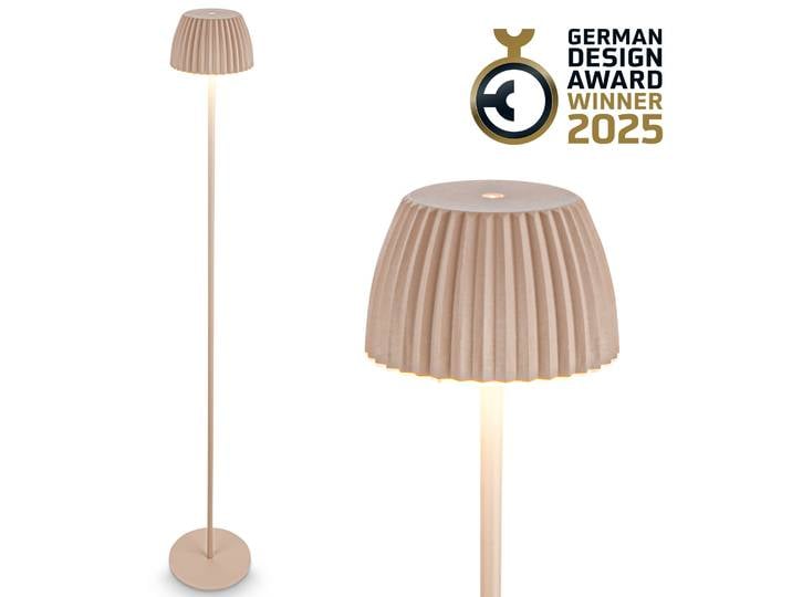 Briloner Leuchten Akku LED Stehleuchte Riffle