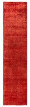 Overton "Contemporary Overdyed Wool Hand Knotted Runner - 2' 6"" x 11' 3"""